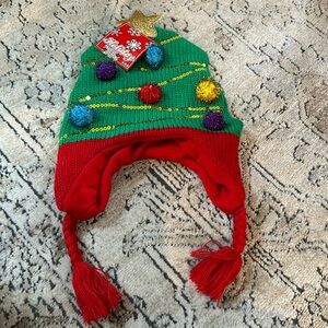 NWT Christmas tree winter hat.